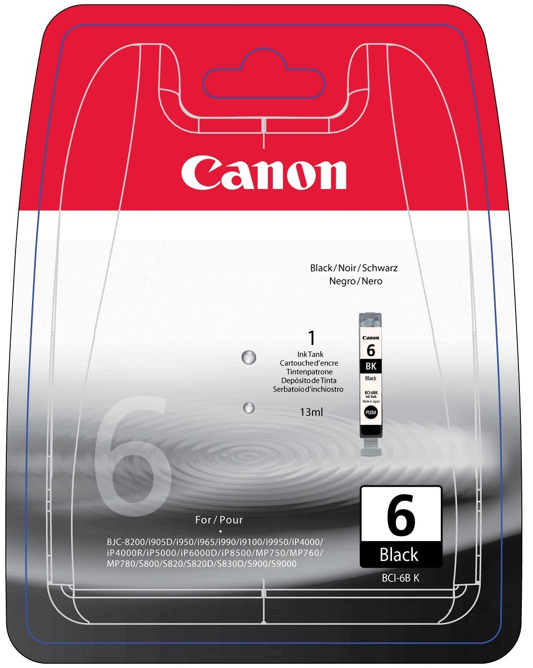 Canon BCI6 Black Cartridge ink