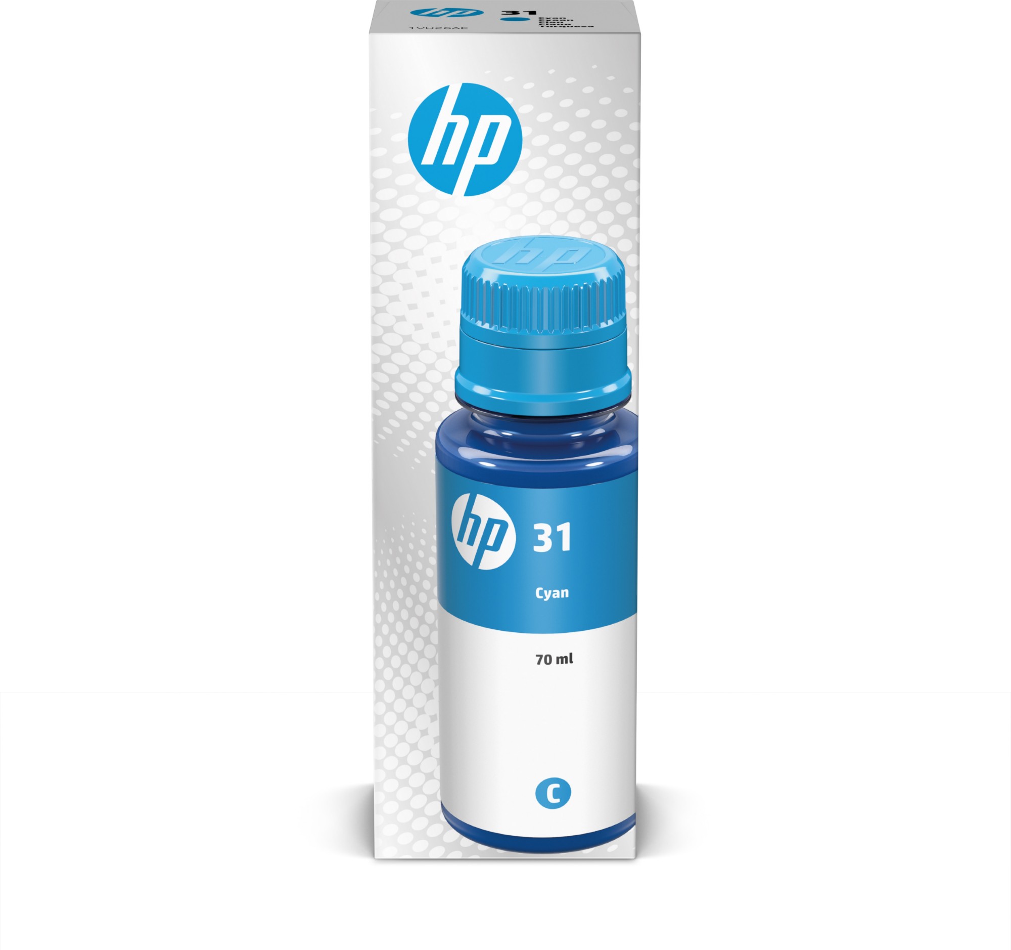 HP 31 Cyan Ink Bottle - 1VU26AE