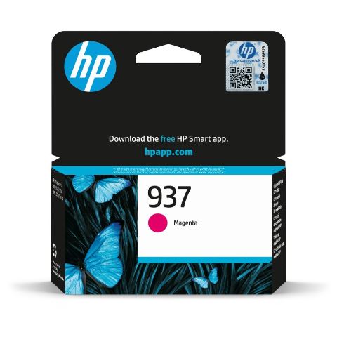 HP 937 Magenta Ink Cartridge - 4S6W3NE