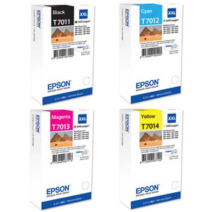 Epson T701 Multipack - Set of 4 Extra High Capacity CMYK Cartridges (Epson T701 Multipack)