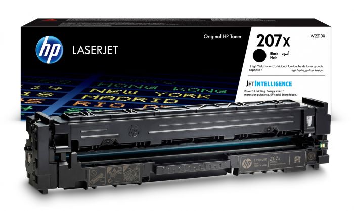HP 207X Hi-Yield Black Toner Cartridge - W2210X