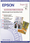 Epson S041352 Watercolor Radiant White Paper, A3+ Size